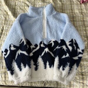 No Boundaries Sherpa Mountain Sweater medium